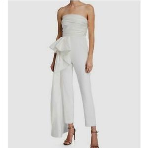 Jay Godfrey white jumpsuit